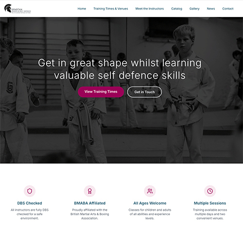 Spartan Karate Launches New Website Design