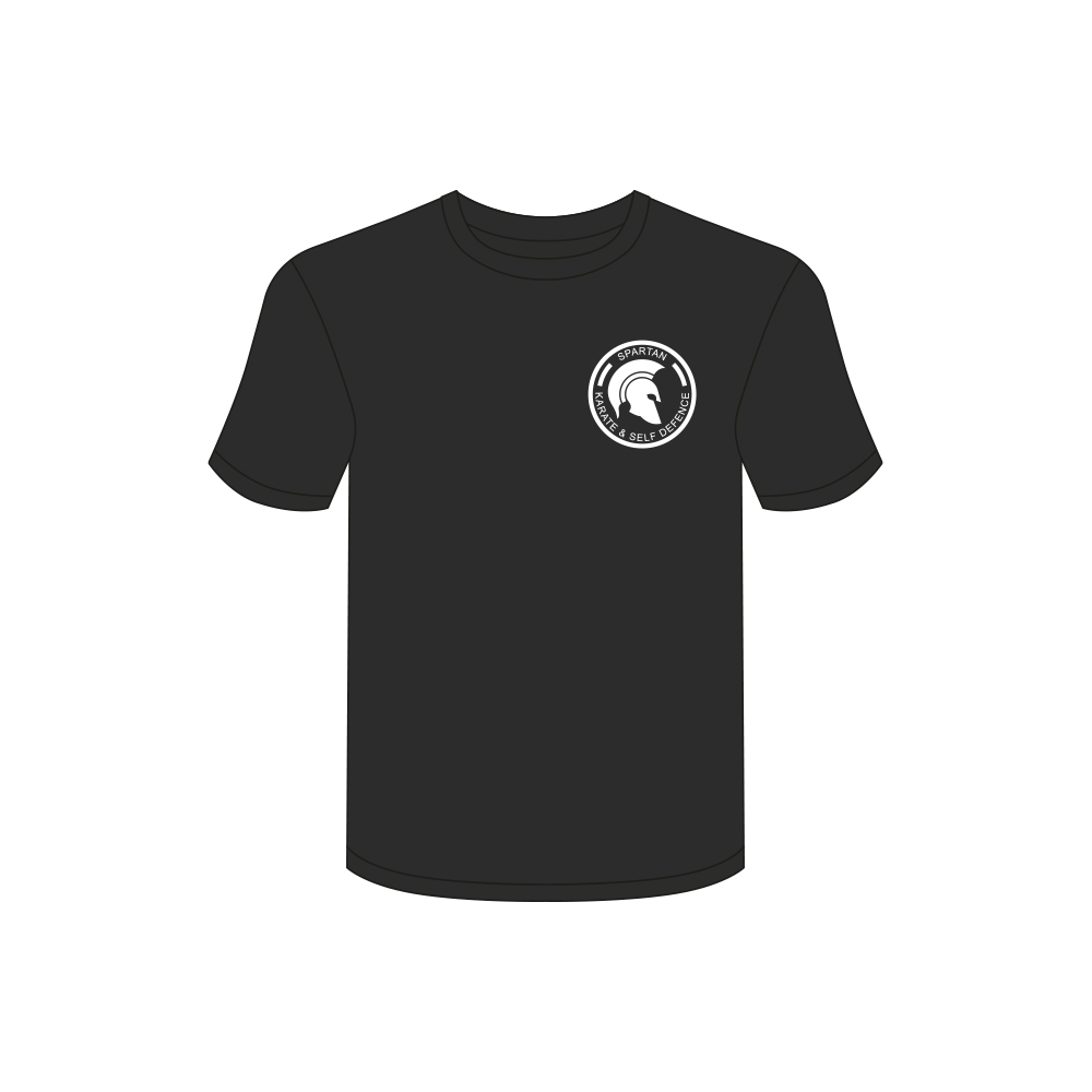Black T-Shirt — White Logo