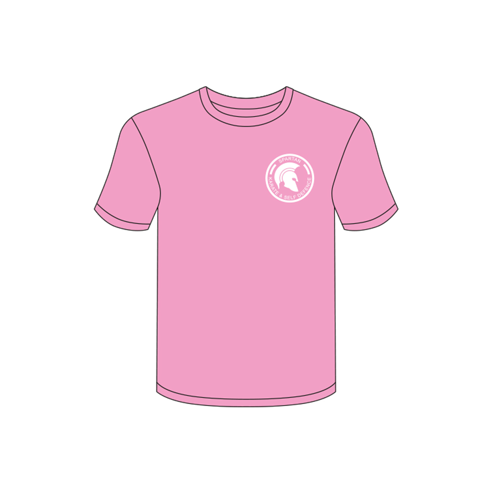 Pink T-Shirt — White Logo