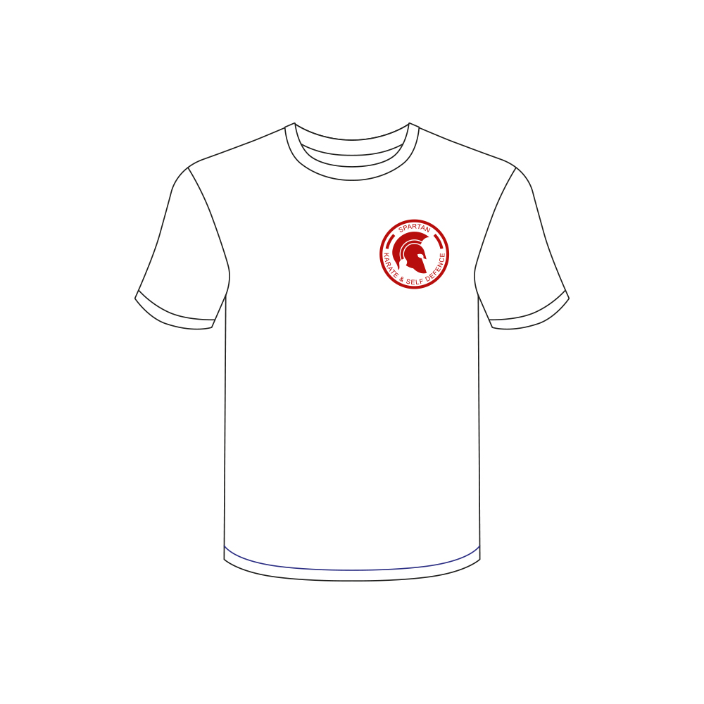 White T-Shirt — Red Logo